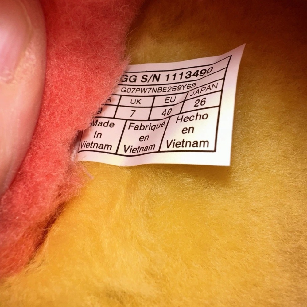 UGG Multicolor Rainbow Fluff Platform Sandals - image 3